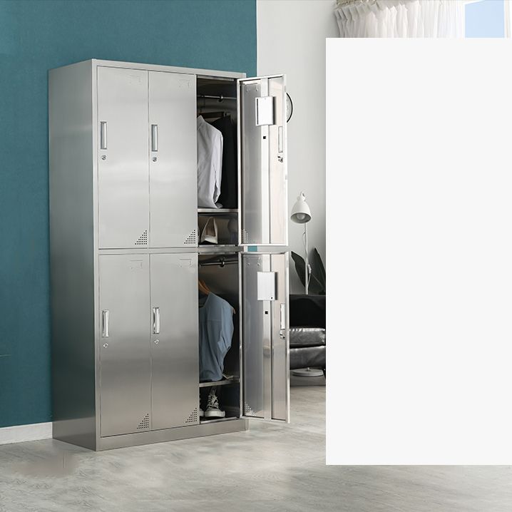 Armoire en métal pour salle de bain armoire de rangement contemporaine avec porte à charnière