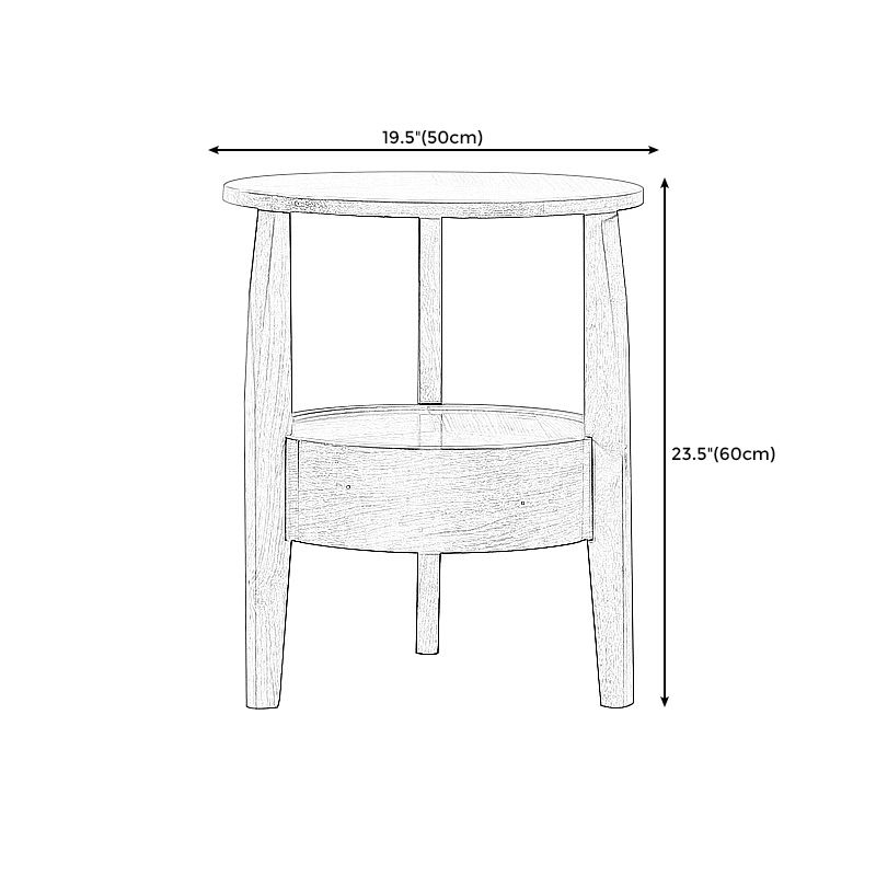 24" L x 24" W Farmhouse Side End Table Wooden Side Table with Shelve and Drawer Clearhalo 'Coffee & Accent Tables' 'End & Side Tables' 'end_side_table' 'end_side_tables' 'furn' 'furn_end_side_tables' 'Furniture' 'furniture_end_side_table' 'Living Room Furniture' 1200x1200_fb13a0b5-9bde-41e7-9335-9c808985cf69