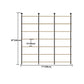 9.84"W Bookshelf Industrial Style Wall Mounted Bookcase for Home and Office