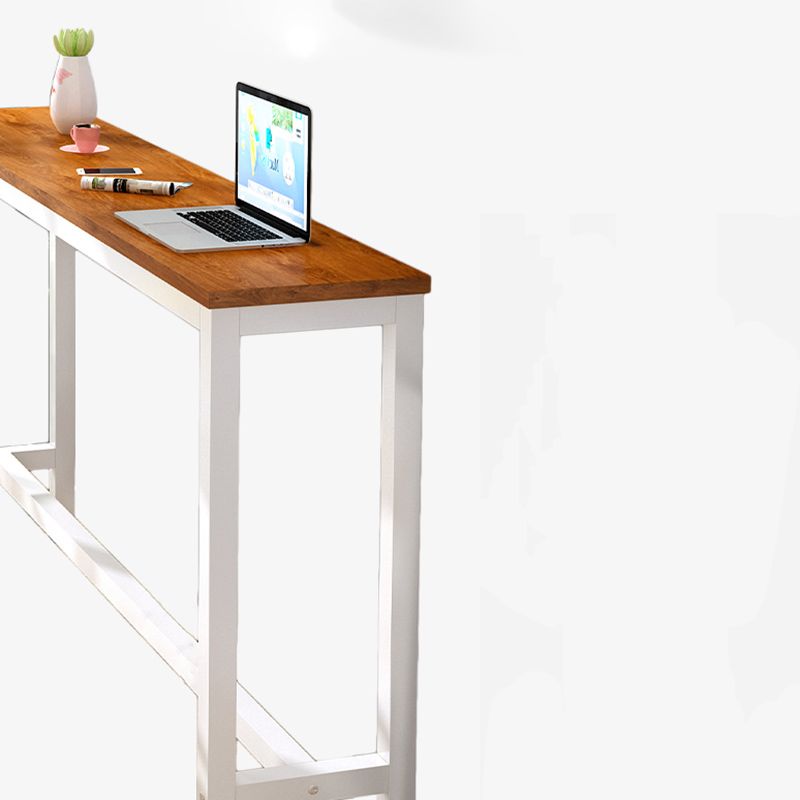 Industrial Trestle Bar Stool Table Metal and Wood Bar Wine Table Clearhalo 'Bar Furniture' 'Bar Tables' 'bar_tables' 'furn' 'furn_bar_tables' 'Furniture' 'Kitchen & Dining Furniture' 1200x1200_fb15b51b-77f7-498c-80b5-0d882394409e