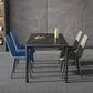 Sintered Stone Dining Table Industrial Black 4 Legs Base Rectangle Table for Home Clearhalo ' dining_table' 'Dining Tables & Seating' 'Dining Tables' 'furn' 'furn_dining_table' 'Furniture' 'furniture_dining_table' 'Kitchen & Dining Furniture' 'kitchen&dining_furn' 'kitchen' 'kitchen_dining_table' 1200x1200_fb15e823-0569-46f4-a41f-f44fa7a62041
