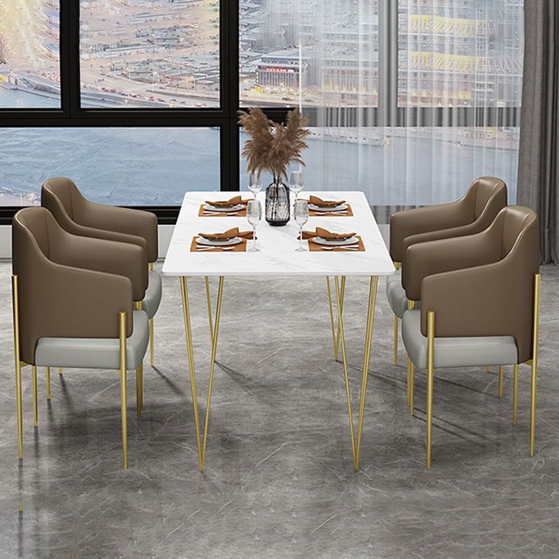 Glam 1/2/5/7 Pieces Dining Table Set Sintered Stone Table and Chair Set Clearhalo 'Dining Room Sets' 'Dining Tables & Seating' 'dining_room_set' 'furn' 'furn_dining_room_set' 'Furniture' 'furniture_dining_room_set' 'Kitchen & Dining Furniture' 'kitchen&dining_furn' 'kitchen' 1200x1200_fb160c1a-8a37-420c-8628-4bde64a86faa