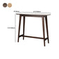 Modern vast hout bistro accent eettafel rechthoek indoor patio balk tafel