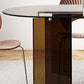 Glass Top Dining Table Modern Table with Double Pedestal Base Clearhalo 'Dining Tables & Seating' 'Dining Tables' 'dining_table' 'furn' 'furn_dining_table' 'Furniture' 'furniture_dining_table' 'Kitchen & Dining Furniture' 'kitchen' 'kitchen_dining_table' 1200x1200_fb17986f-670c-4812-9a6d-366893367c19