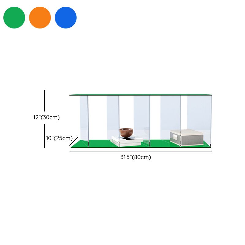 Scandinavian Standard Bookshelf Acrylic Open Back Bookcase with Shelves