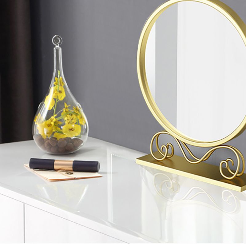 Glam Make-up Vanity 15.74 "tavoli da vanità larghi con 2 cassetti