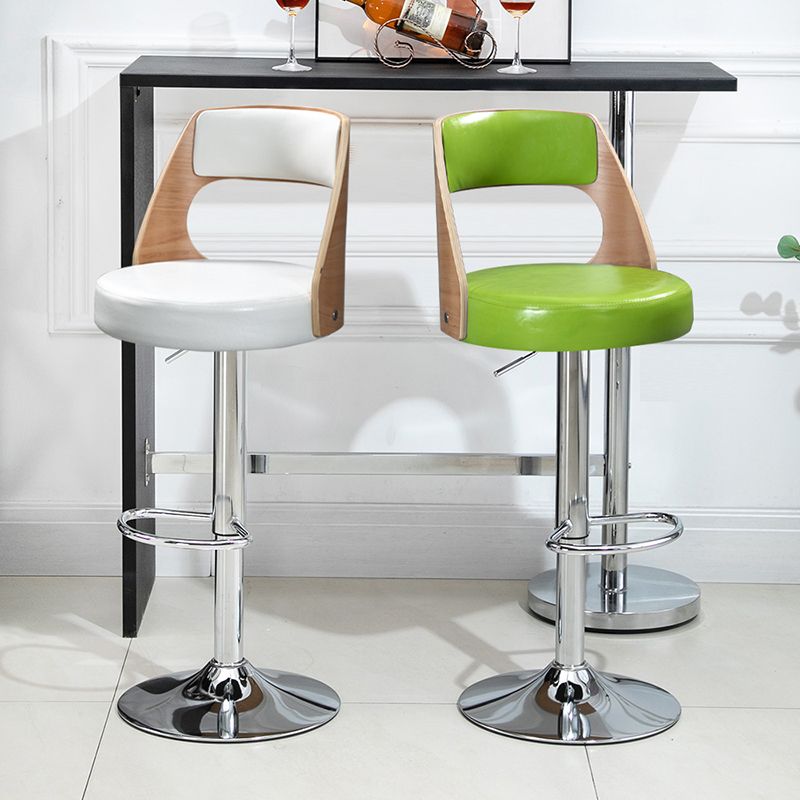 Industrial Style Bar-stool Metal Leg Round Seat Adjustable Stool for Counter Bar Clearhalo 'Bar Furniture' 'Bar Stools' 'bar_stools' 'furn' 'furn_bar_stools' 'furniture_bar_stools' 'Kitchen & Dining Furniture' 'kitchen&dining_furn' 'kitchen' 'kitchen_furn' Furniture' 1200x1200_fb1cba57-52d7-40f9-adf0-e0e255f7d370