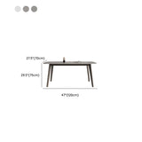 Modern Style Furniture Rectangle Stone Dining Room Table for Home