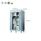 Contemporary Wardrobe Closet with Shelves Metal Wardrobe Armoire