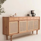 Sideboard contemporanea Porte Rattan Pinna armadio per soggiorno per soggiorno