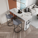 Glam Sintered Stone 1/2/3 pezzi tavolo da barra tavolo da rettangolo con gambe metalliche