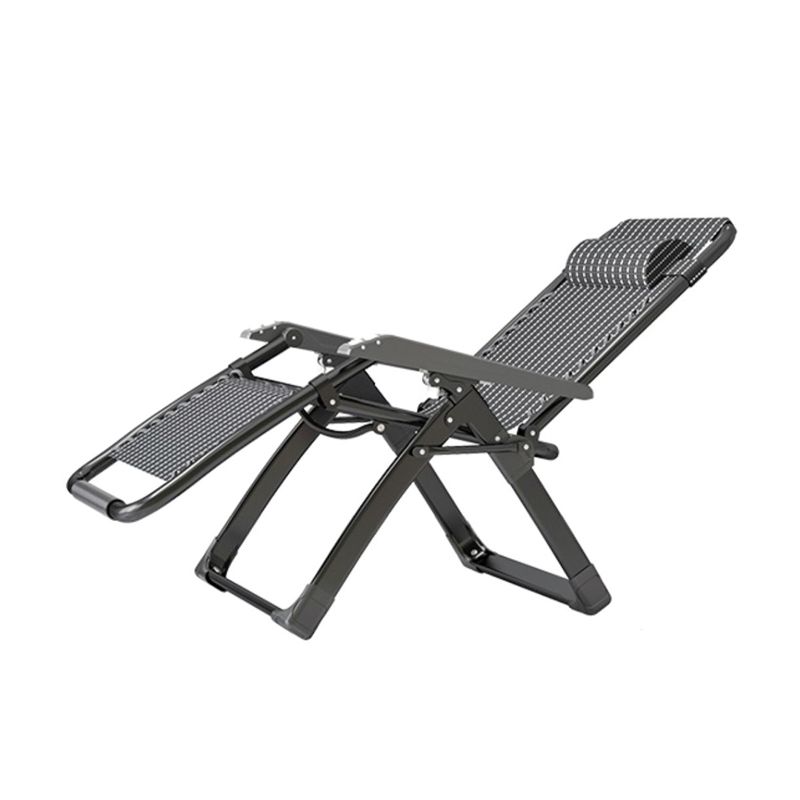 Sedia pieghevole in metallo in metallo standard in metallo contemporaneo