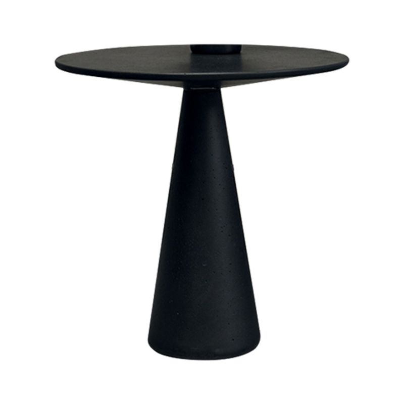 Mid-Century Metal Round Top Side Table 19.6-inch Pedestal End Table Clearhalo 'Coffee & Accent Tables' 'End & Side Tables' 'end_side_tables' 'furn' 'furn_end_side_tables' 'Furniture' 'Living Room Furniture' 1200x1200_fb22505b-e1bb-4036-92b5-f410d07fa310