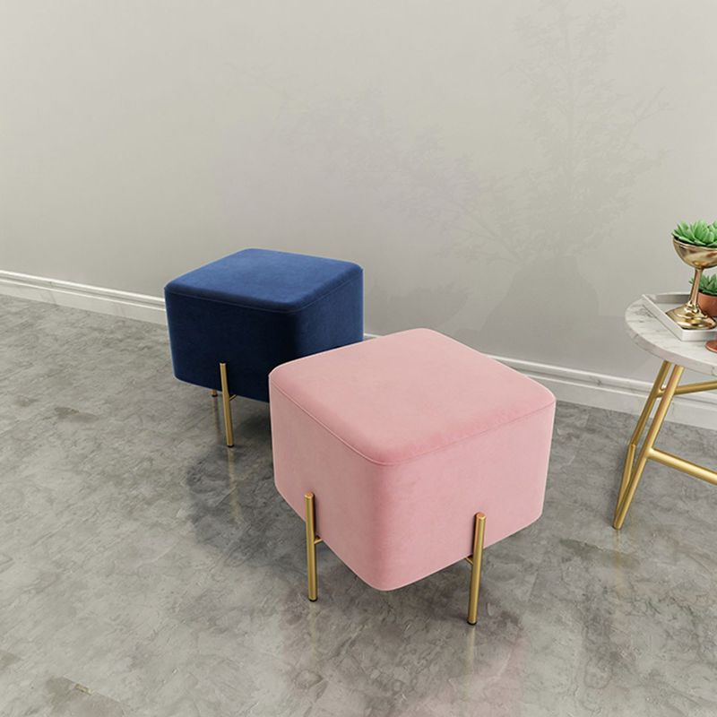 Leisure Velvet Pouf Ottoman Plain Square Water Resistant Ottoman Taverna Clearhalo 'furn' 'furn_ottomans_poufs' 'Furniture' 'Living Room Furniture' 'Ottomans & Poufs' 'ottomans_poufs' 1200x1200_fb251db3-e263-4664-8c5b-5d910c58b41e