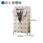 Contemporary Style Wardrobe Metal 1-Door Wardrobe Closet for Bedroom