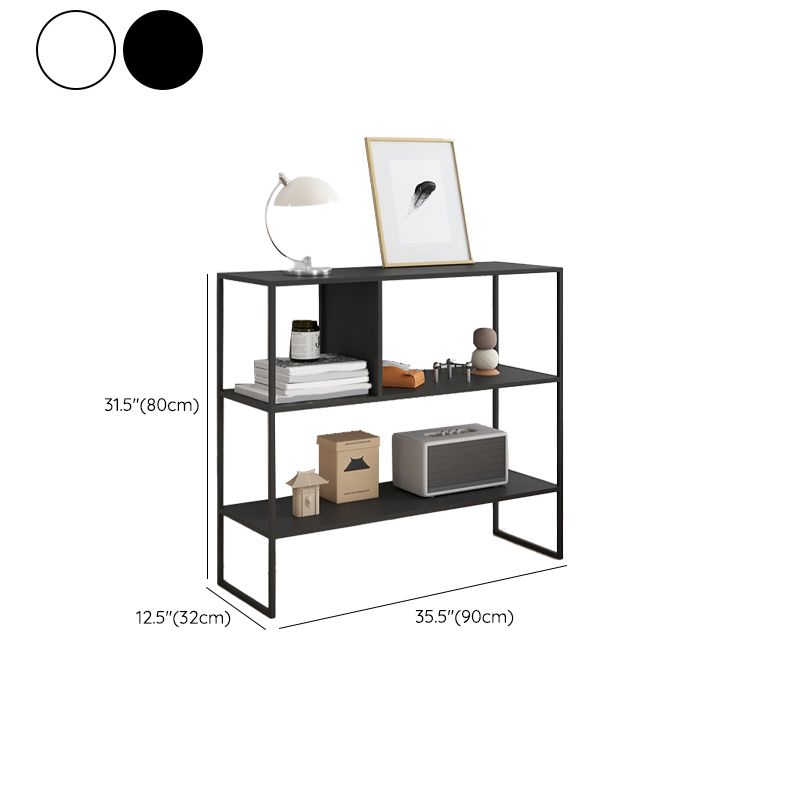 Contemporary Iron Console Accent Table with Shelves for Hall Clearhalo 'Console Tables' 'console_tables' 'Entry & Mudroom Furniture' 'furn' 'furn_console_tables' 'Furniture' 1200x1200_fb29ae35-acd3-4581-af3a-19a44a1aff3f