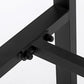Contemporary Rectangle Bar Dining Table Wood Bar Height Table with Iron Base in Black Clearhalo 'Bar Furniture' 'Bar Tables' 'bar_tables' 'furn' 'furn_bar_tables' 'Furniture' 'furniture_bar_tables' 'Kitchen & Dining Furniture' 'kitchen&dining_furn' 'kitchen' 1200x1200_fb2d0b58-7b5b-4182-a678-8023aa8edc3a