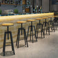 Industrial 1/5/9 Pieces Bar Table Set Rectangle Pine Wood Counter Table for Bar