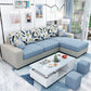 Square Arm 3-Seater Pillowed Back Cushions Sectionals with Chaise Clearhalo 'Furniture' 'furniture_sectionals' 'kitchen' 'kitchen_sectionals' 'Living Room Furniture' 'Sectionals' 1200x1200_fb2f1292-c2da-4820-b4c1-4474b2946aad