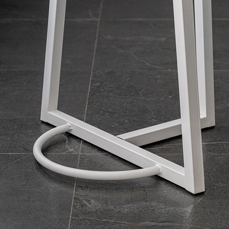 Mesa de comedor con barra superior de madera redonda de estilo contemporáneo para uso doméstico