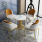 Stone Top Table for Kitchen Metal Traditional Luxury Round Dining Table