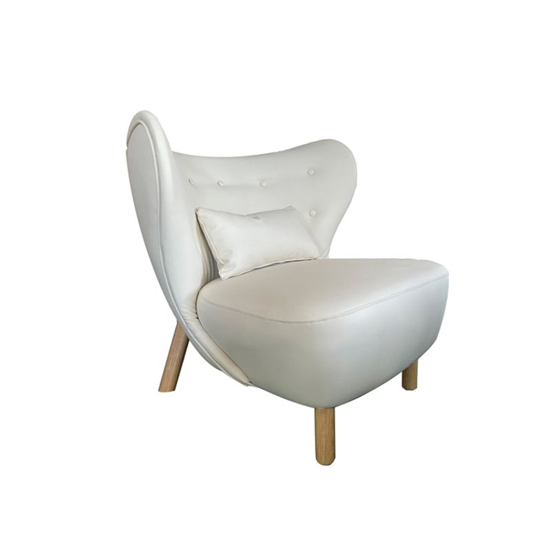 30.7 "l x28.3" w x31.4 "H sedia a telaio in legno massiccio a bracciale