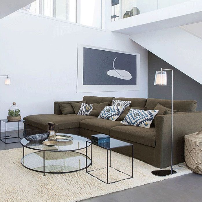 Tabla lateral superior cuadrada de metal 15.75 "Mesa de base de base de marco de alto