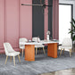 Oval Sintered Stone Dining Table Modern Table in White with Metal Double Pedestal Base Clearhalo ' dining_table' 'Dining Tables & Seating' 'Dining Tables' 'furn' 'furn_dining_table' 'Furniture' 'furniture_dining_table' 'Kitchen & Dining Furniture' 'kitchen&dining_furn' 'kitchen' 'kitchen_dining_table' 1200x1200_fb387eea-fa63-4941-b6e0-448e45bcc89e