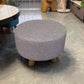 Contemporary Round Ottoman Footrest Plain Cotton Fade Resistant Sherpa Pouf Clearhalo 'furn' 'furn_ottomans_poufs' 'Furniture' 'Living Room Furniture' 'Ottomans & Poufs' 'ottomans_poufs' 1200x1200_fb3a898a-6a13-4a36-a16c-f21fce23b510