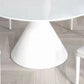 Contemporary Round Dining Table Sintered Stone Table with Metal Leg for Home Use Clearhalo 'Dining Tables & Seating' 'Dining Tables' 'dining_table' 'furn' 'furn_dining_table' 'Furniture' 'Kitchen & Dining Furniture' 1200x1200_fb3c6010-3856-4006-89d4-8b744c99c6c7