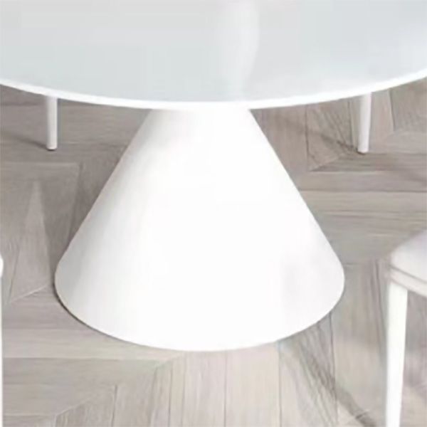 Contemporary Round Dining Table Sintered Stone Table with Metal Leg for Home Use Clearhalo 'Dining Tables & Seating' 'Dining Tables' 'dining_table' 'furn' 'furn_dining_table' 'Furniture' 'Kitchen & Dining Furniture' 1200x1200_fb3c6010-3856-4006-89d4-8b744c99c6c7