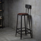 Industrial Footrest Armless Barstool Leather Stackable Coffee Shop Stool Clearhalo 'Bar Furniture' 'Bar Stools' 'bar_stools' 'furn' 'furn_bar_stools' 'Furniture' 'furniture_bar_stools' 'Kitchen & Dining Furniture' 1200x1200_fb3debf4-fd60-4d03-90bc-0863de888124