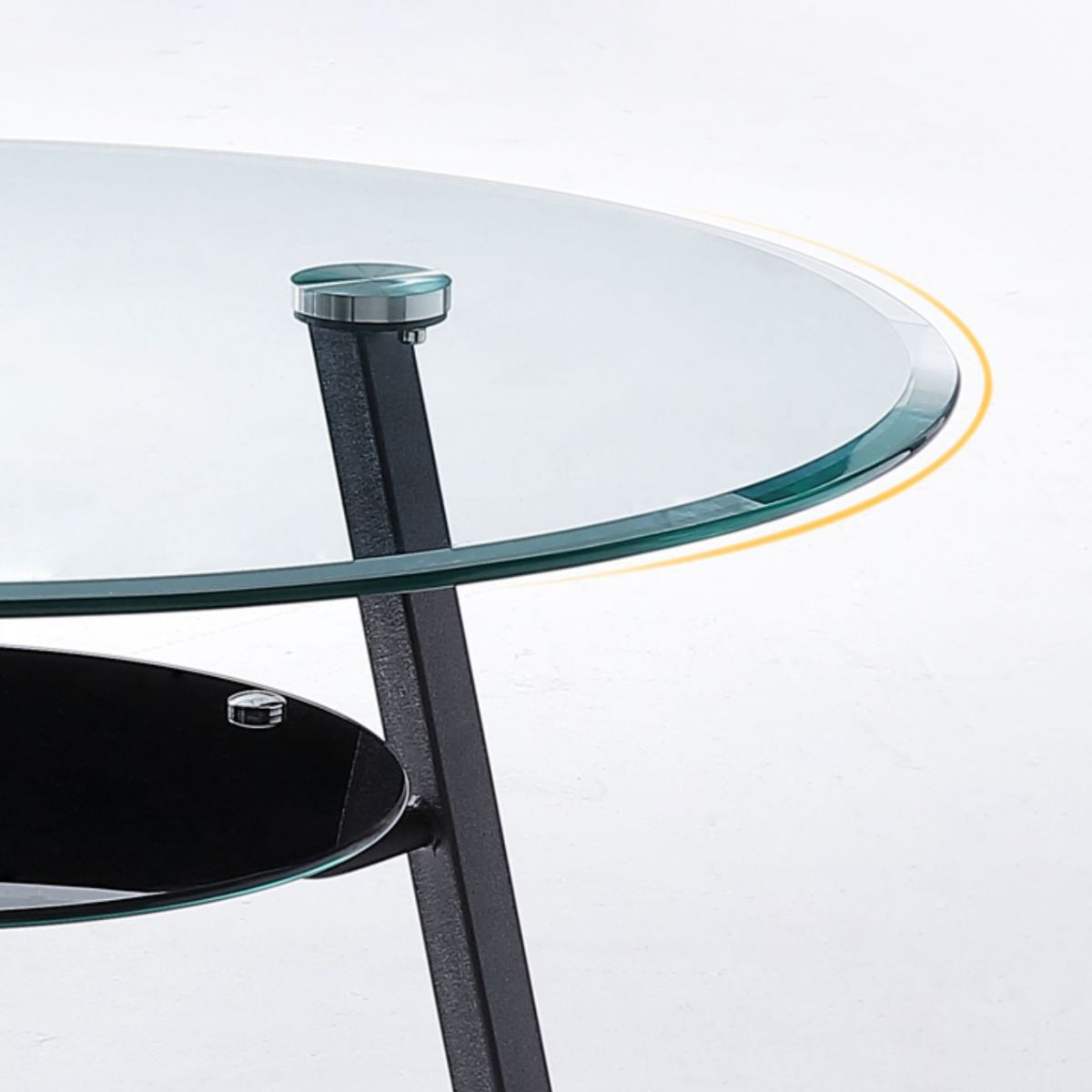 Round Tripod Base Home Furniture Clear Glass Dining Room Collection for Home Clearhalo ' dining_table' 'Dining Tables & Seating' 'Dining Tables' 'furn' 'furn_dining_table' 'Furniture' 'furniture_dining_table' 'Kitchen & Dining Furniture' 'kitchen&dining_furn' 'kitchen' 'kitchen_dining_table' 1200x1200_fb3f50fe-da08-429b-b514-1eb4689d0aa5