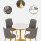Modern Style Round Table Set 1/2/3/4/5 Pieces Dining Set for Home Clearhalo 'Dining Room Sets' 'Dining Tables & Seating' 'dining_room_set' 'furn' 'furn_dining_room_set' 'Furniture' 'Kitchen & Dining Furniture' 1200x1200_fb405621-0ed2-4b01-86f8-e01a3add4b3b