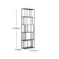 70.87"H Bookcase Black Open Back Modern Style Bookshelf for Home and Office Clearhalo 'Bookcases' 'furn' 'furn_bookcases' 'Furniture' 'furniture_bookcases' 'Office Furniture' 1200x1200_fb4259f1-2c8c-4b56-8e60-18f4bb468b18