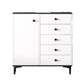 Contemporary 35.43'"Tall Wooden Chest, Rectangle Accent Cabinet with Drawers Clearhalo 'Cabinets & Chests' 'cabinets_chests' 'furn' 'furn_cabinets_chests' 'Furniture' 'Living Room Furniture' 1200x1200_fb44ffd3-edbc-4071-95a6-7a9da58fb8a6