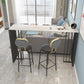 Modern Iron Bar Dining Table with Stone Top Rectangle Indoor Bistro Table Clearhalo 'Bar Furniture' 'Bar Tables' 'bar_tables' 'furn' 'furn_bar_tables' 'Furniture' 'furniture_bar_tables' 'Kitchen & Dining Furniture' 1200x1200_fb4651b5-689d-488d-b3b5-bb4e23138d74
