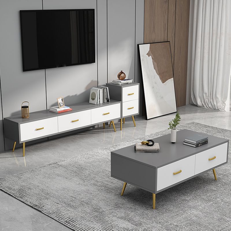 Console TV in legno TV in stile TV in stile glam con mobile