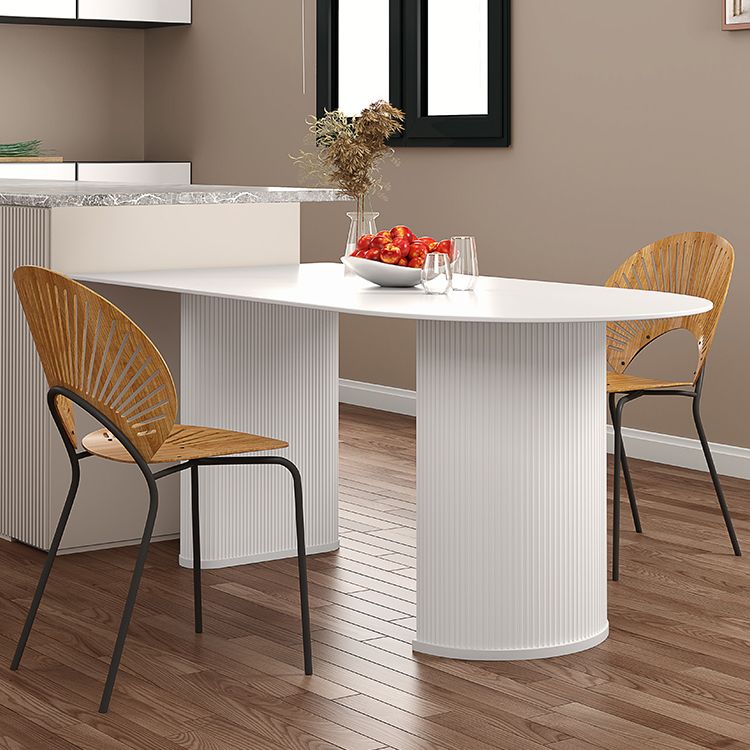 Solid Wood Modern Free Form Dining Table Sintered Stone Top Table for Dining Room Clearhalo ' dining_table' 'Dining Tables & Seating' 'Dining Tables' 'furn' 'furn_dining_table' 'Furniture' 'furniture_dining_table' 'Kitchen & Dining Furniture' 'kitchen&dining_furn' 'kitchen' 'kitchen_dining_table' 1200x1200_fb473765-edf3-4eee-b3fe-0b3501750778
