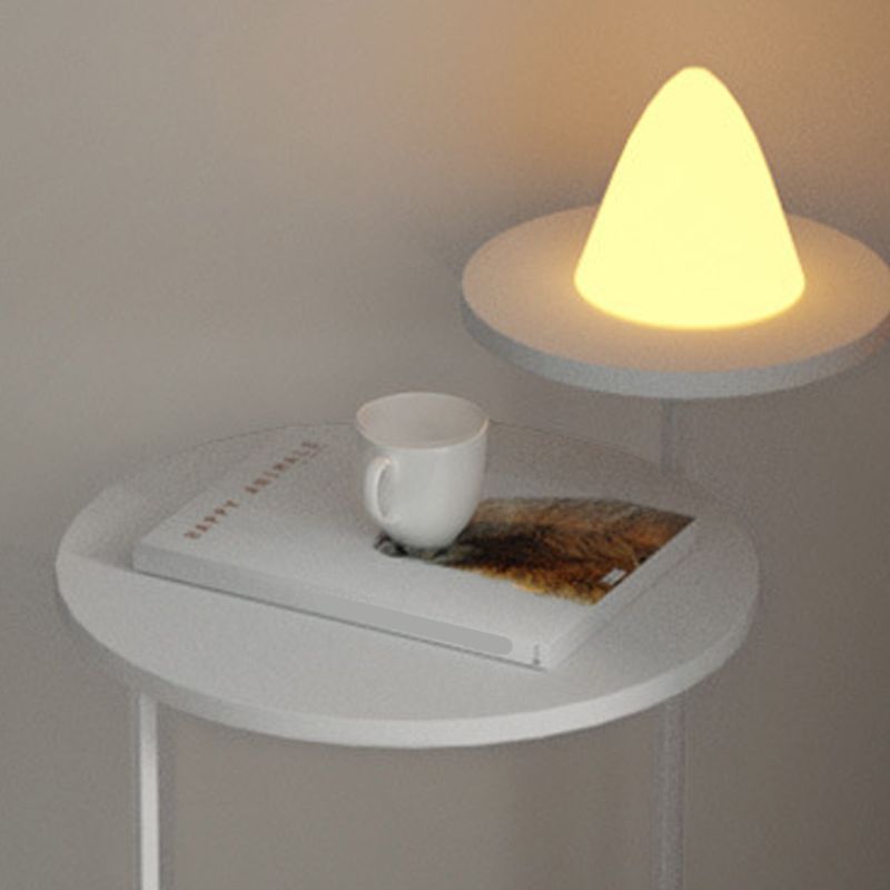 Contemporary Metal Accent Table Nightstand 21.65" Tall Bed Nightstand Clearhalo 'Bedroom Furniture' 'furn' 'furn_night_stand' 'Furniture' 'night_stand' 'Nightstands' 1200x1200_fb485abe-382a-4f9d-9ad6-2774a3403074