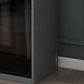 Modern Style Glass Wardrobe Black Colour Wardrobe Closet with Sliding Door
