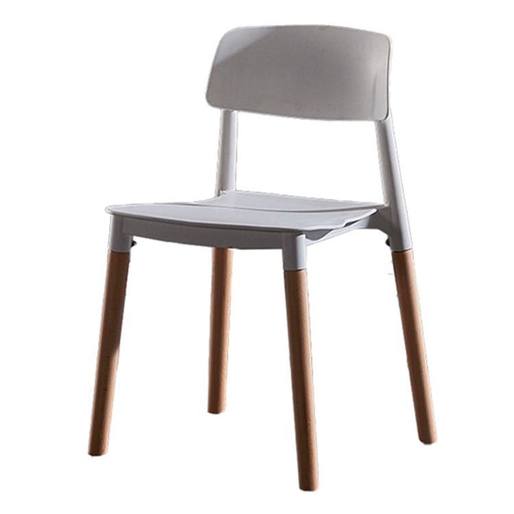 Contemporary Style Plastic Dining Chair Open Back Dining Side Chair for Kitchen Clearhalo ' kitchen&dining_furn' 'Dining Chairs' 'Dining Tables & Seating' 'dining_chair' 'furn' 'furn_dining_chair' 'Furniture' 'furniture_dining_chair' 'Kitchen & Dining Furniture' 'kitchen' 1200x1200_fb4931c4-79e0-45fa-a4f8-34eeeab0bc05