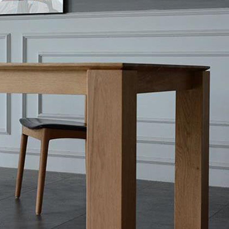 Rectangle Pine Wood Table for Restaurant Modern Dining Table with 4 Legs