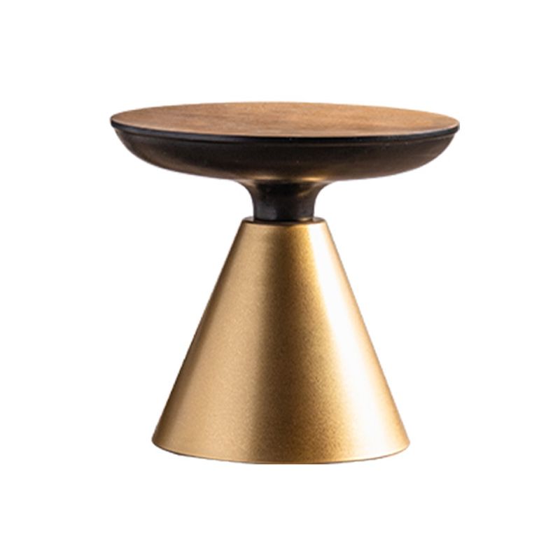 Tavolino da cocktail scandinavo a 4 gambe rotonda tavolino da caffè in legno per casa