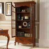 Traditional Birch Display Stand Glass Doors Standard Display Cabinet for Living Room Clearhalo 'Display & China Cabinets' 'display_china_cabinets' 'furn' 'furn_display_china_cabinets' 'Furniture' 'Kitchen & Dining Furniture' 1200x1200_fb509932-d420-4d01-a76d-3cf27c34c46f