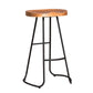 Industrial Style Rectangle Bar Table 1/2/3/4 Pieces Wood Bar Table Set for Kitchen