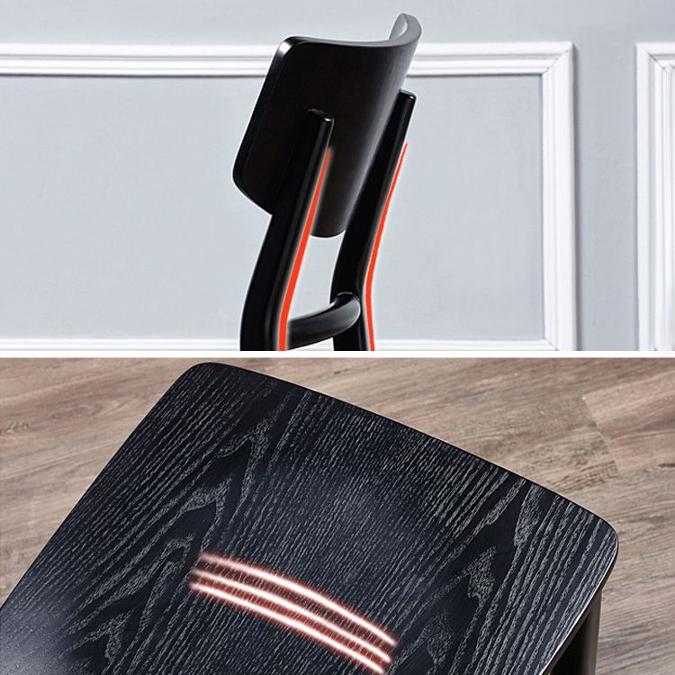 Solid Wood Industrial Style Side Chair Ladder Back Kitchen Dining Chair Clearhalo ' kitchen&dining_furn' 'Dining Chairs' 'Dining Tables & Seating' 'dining_chair' 'furn' 'furn_dining_chair' 'Furniture' 'furniture_dining_chair' 'Kitchen & Dining Furniture' 'kitchen' 1200x1200_fb518710-1f7a-4198-a900-7056ec29e6a2