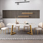 Iron and Slate Table Glam Style Simple Home Rectangular Dining Table Clearhalo 'Dining Tables & Seating' 'Dining Tables' 'dining_table' 'furn' 'furn_dining_table' 'Furniture' 'Kitchen & Dining Furniture' 1200x1200_fb55afe3-edce-4761-9571-e4bd79a33fa0