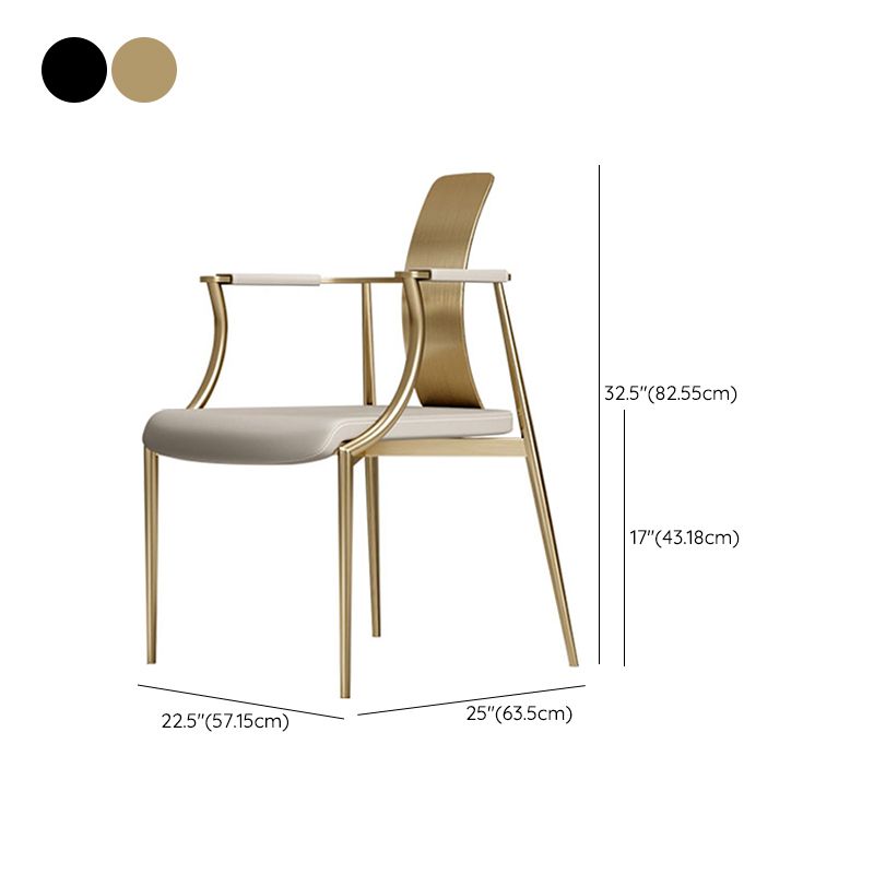 Glam Track Arms Armchair Basic Fixed Back Accent Armchair for Living Room Clearhalo 'Accent Chairs' 'accent_chairs' 'Chairs & Seating' 'furn' 'furn_accent_chairs' 'Furniture' 'Living Room Furniture' 1200x1200_fb566d69-c224-40b6-ba09-a77cdf06e28f