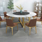 Modern Sintered Stone Dining Table Round Dinner Room Table for Dining Room Clearhalo 'Dining Tables & Seating' 'Dining Tables' 'dining_table' 'furn' 'furn_dining_table' 'Furniture' 'furniture_dining_table' 'Kitchen & Dining Furniture' 'kitchen' 'kitchen_dining_table' 1200x1200_fb59368e-81c5-41bb-90f0-58d72b8304f6